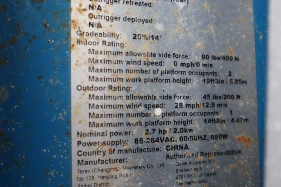 Teleskoparbeitsbühne of the type Genie GS1932 E-Drive Several In Stock, 8m Working Height, Gebrauchtmaschine in Groenlo (Picture 5)