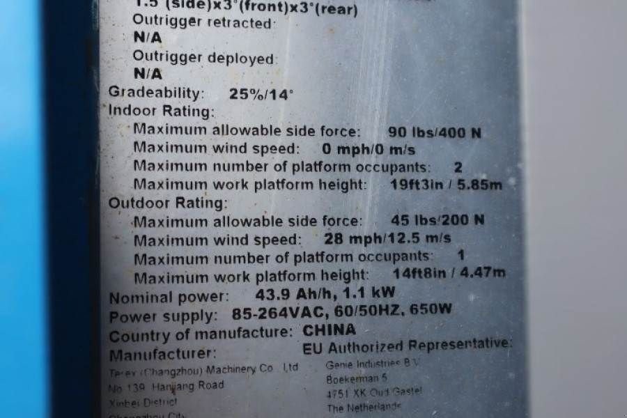 Teleskoparbeitsbühne del tipo Genie GS1932 E-Drive Several In Stock, 8m Working Height, Gebrauchtmaschine In Groenlo (Immagine 5)