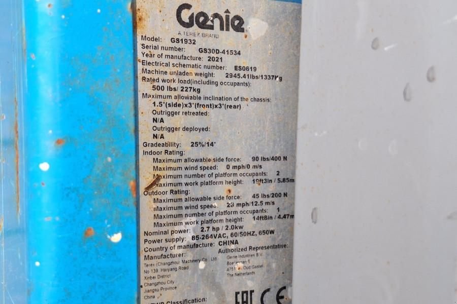 Teleskoparbeitsbühne του τύπου Genie GS1932 E-Drive Several In Stock, 8m Working Height, Gebrauchtmaschine σε Groenlo (Φωτογραφία 8)