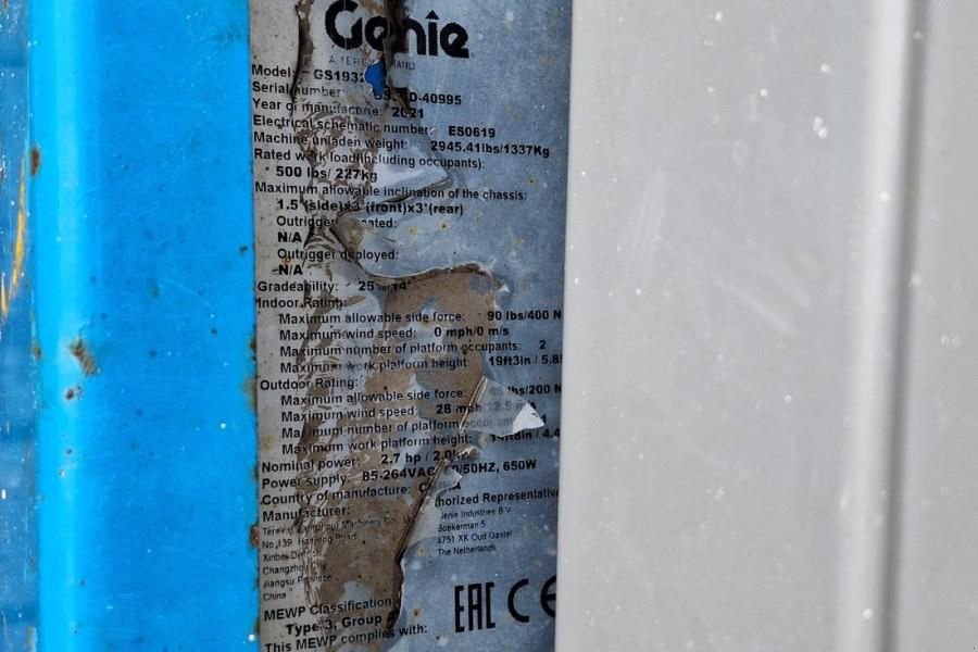 Teleskoparbeitsbühne типа Genie GS1932 E-Drive Several In Stock, 8m Working Height, Gebrauchtmaschine в Groenlo (Фотография 7)