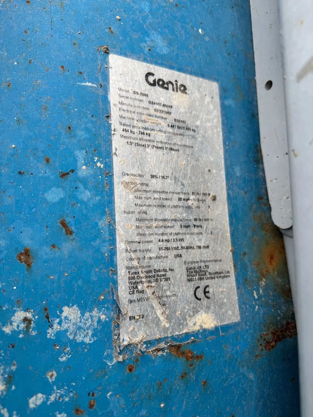 Teleskoparbeitsbühne типа Genie GS2646 Hoogwerker Schaarhoogwerker, Gebrauchtmaschine в Hedel (Фотография 11)