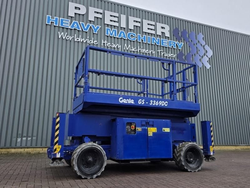 Teleskoparbeitsbühne za tip Genie GS3369DC Electric, 11.9m Working Height, 454kg Cap, Gebrauchtmaschine u Groenlo (Slika 1)