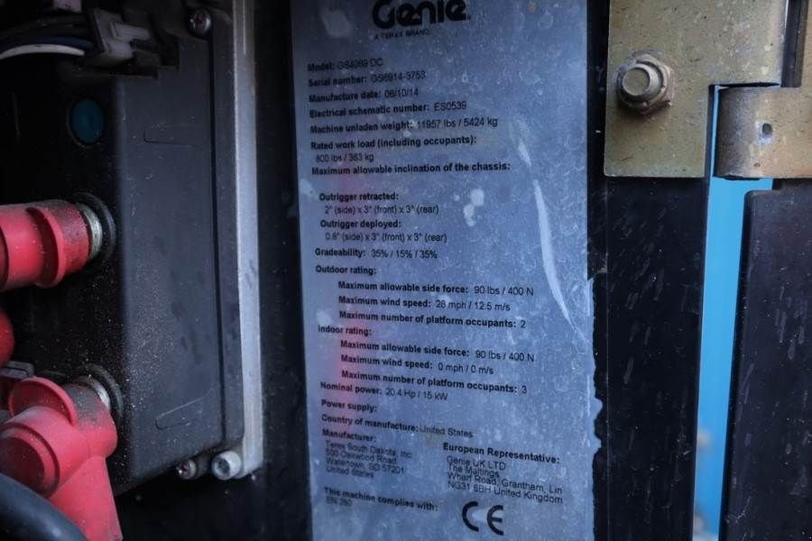 Teleskoparbeitsbühne tip Genie GS4069 Electric, 14m Working Height, 363kg Capacit, Gebrauchtmaschine in Groenlo (Poză 7)