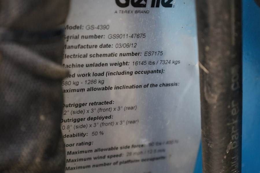Teleskoparbeitsbühne του τύπου Genie GS4390 Diesel, 4x4 Drive, 15m Working Height, 680k, Gebrauchtmaschine σε Groenlo (Φωτογραφία 8)