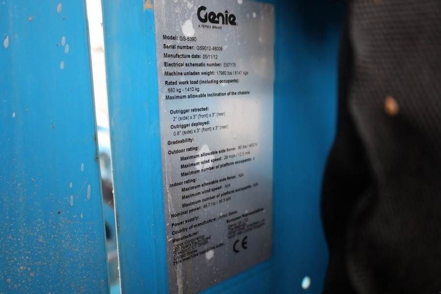 Teleskoparbeitsbühne του τύπου Genie GS5390 Diesel, 4x4 Drive, 18.15m Working Height, 6, Gebrauchtmaschine σε Groenlo (Φωτογραφία 8)