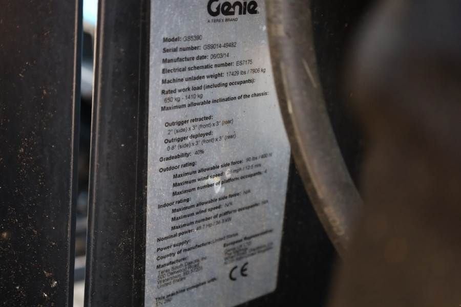 Teleskoparbeitsbühne του τύπου Genie GS5390 Diesel, 4x4 Drive, 18.15m Working Height, 6, Gebrauchtmaschine σε Groenlo (Φωτογραφία 8)