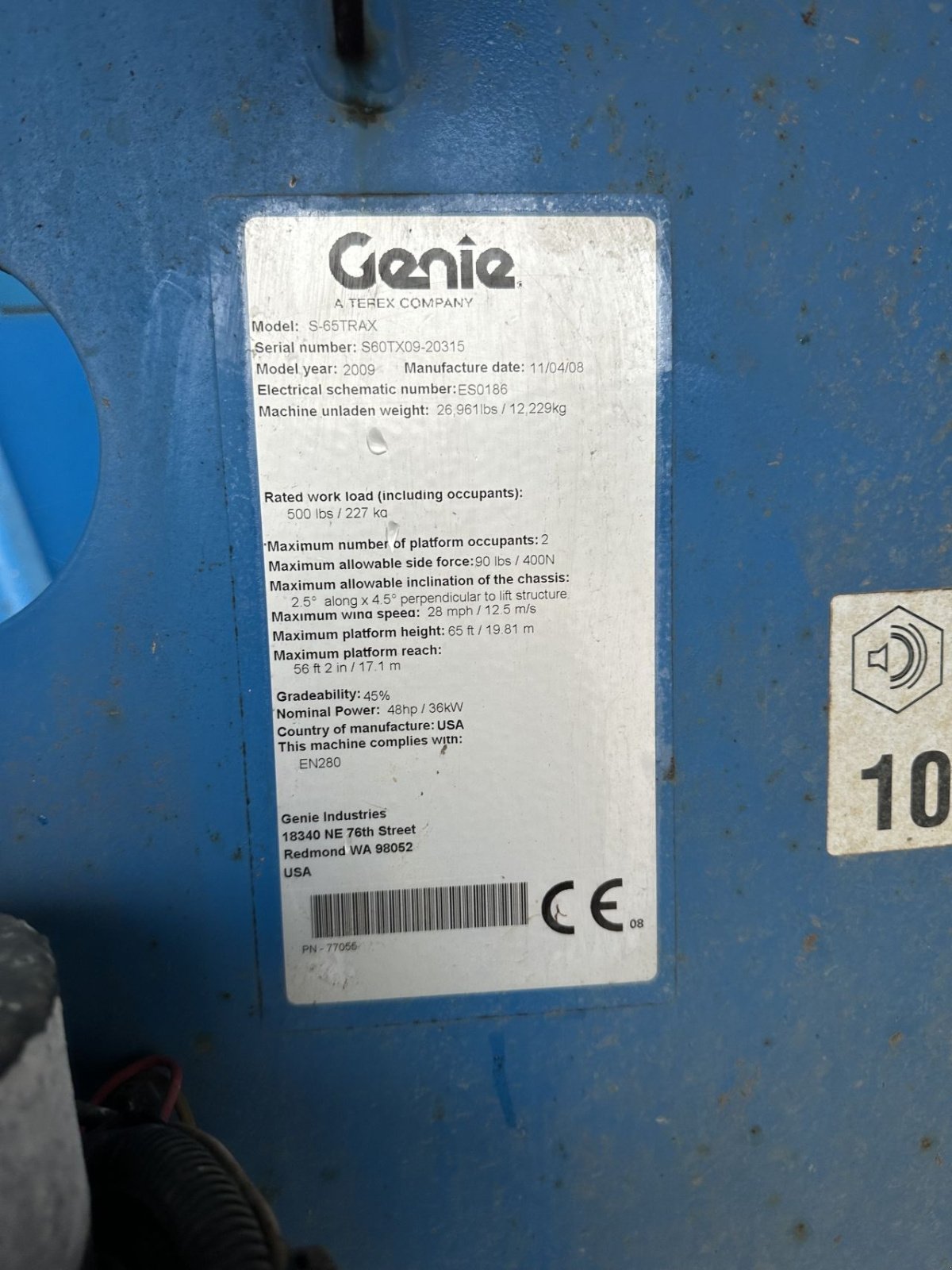 Teleskoparbeitsbühne of the type Genie S-65 TRAX, Gebrauchtmaschine in Middenmeer (Picture 7)