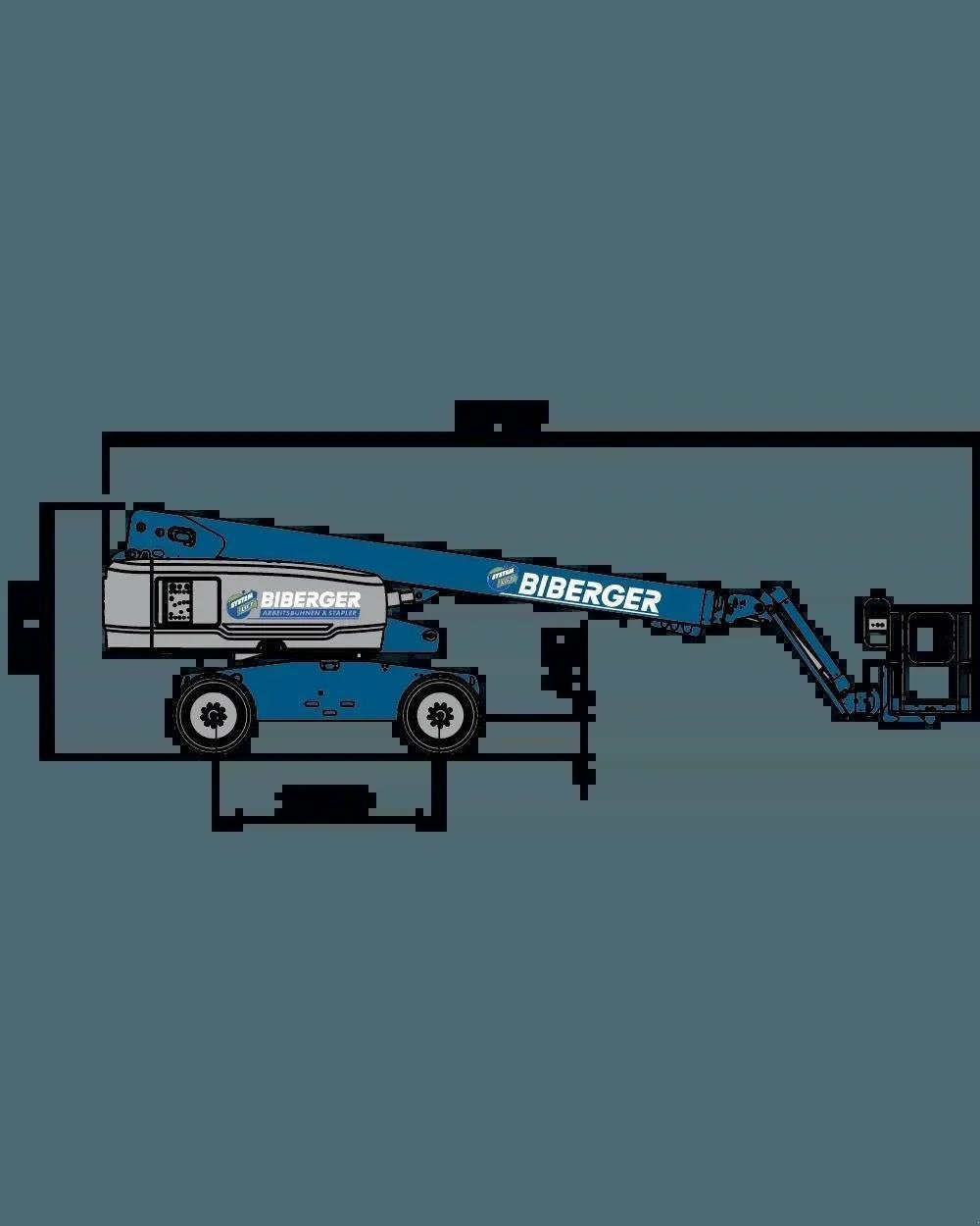 Teleskoparbeitsbühne типа Genie S65 XC, Gebrauchtmaschine в Schierling (Фотография 8)