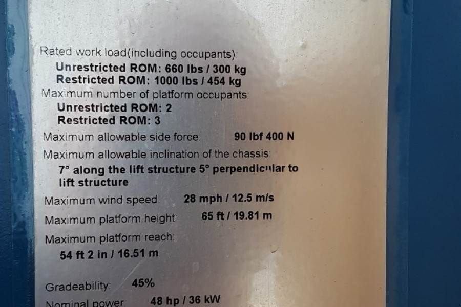 Teleskoparbeitsbühne του τύπου Genie S65XC Valid inspection, *Guarantee! Diesel, 4x4 Dr, Gebrauchtmaschine σε Groenlo (Φωτογραφία 7)