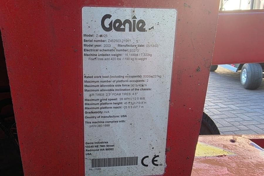 Teleskoparbeitsbühne типа Genie Z-45/25 As-Is, Electric, 16m Working height, 7.65m, Gebrauchtmaschine в Groenlo (Фотография 7)
