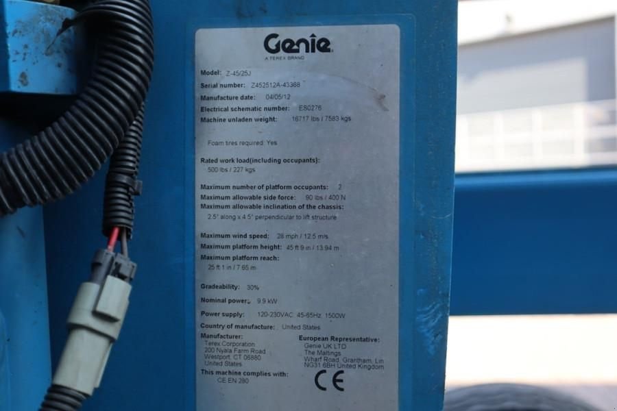 Teleskoparbeitsbühne del tipo Genie Z45/25J As-Is, Bi-Energy Diesel / Battery, 4x2 Dri, Gebrauchtmaschine In Groenlo (Immagine 7)
