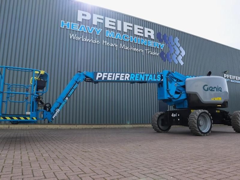 Teleskoparbeitsbühne Türe ait Genie Z62/40 Valid inspection, *Guarantee! Diesel, 4x4 D, Gebrauchtmaschine içinde Groenlo (resim 1)