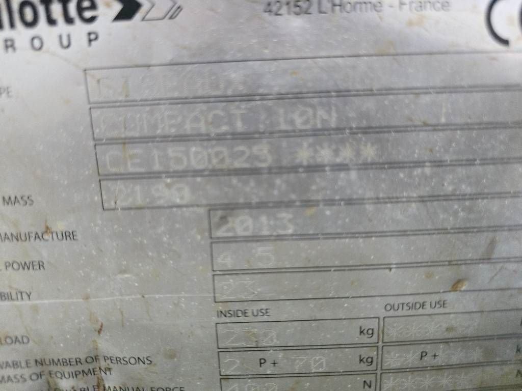 Teleskoparbeitsbühne типа Haulotte Compact 10 10N schaarhoogwerker schaarlift, Gebrauchtmaschine в Hooge mierde (Фотография 9)