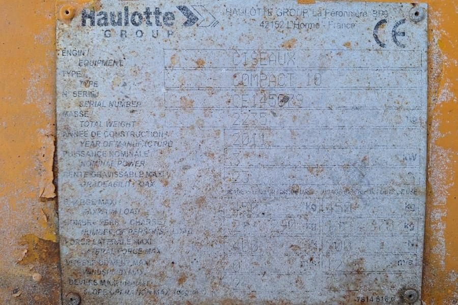 Teleskoparbeitsbühne типа Haulotte Compact 10 Electric, 10m Working Height, 450kg Cap, Gebrauchtmaschine в Groenlo (Фотография 8)