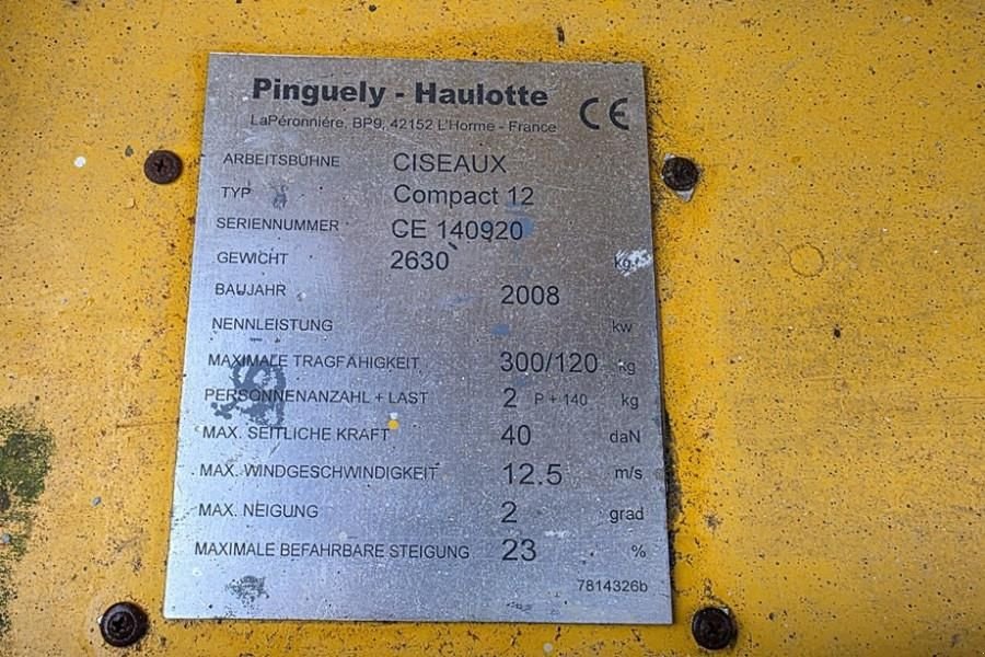 Teleskoparbeitsbühne tip Haulotte Compact 12 Electric, 12m Working Height, 300kg Cap, Gebrauchtmaschine in Groenlo (Poză 8)