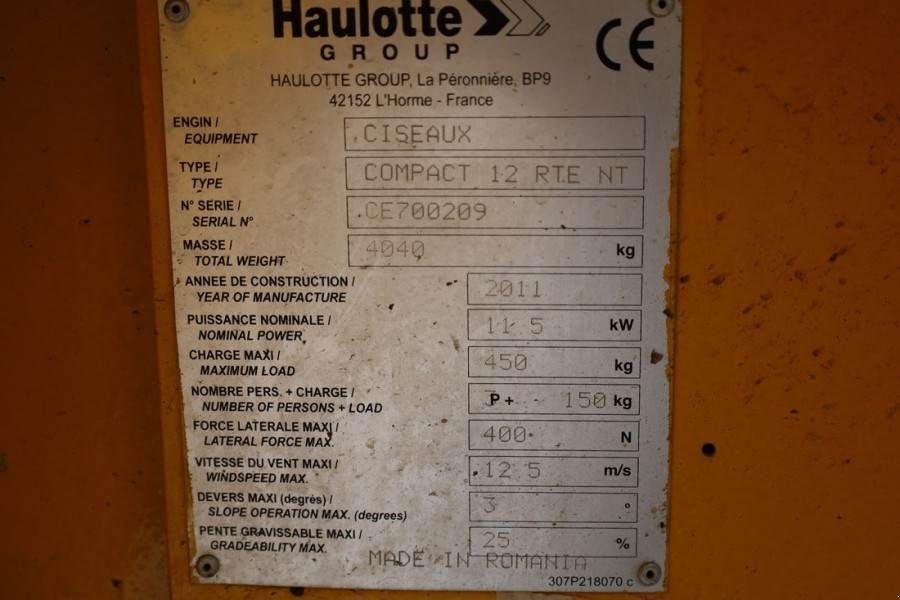 Teleskoparbeitsbühne des Typs Haulotte Compact 12RTE Electric, 12m Working Height, 450kg, Gebrauchtmaschine in Groenlo (Bild 8)