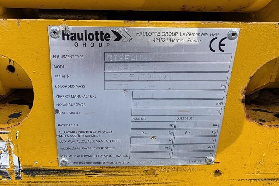 Teleskoparbeitsbühne del tipo Haulotte Compact 8 As-Is, Electric, 8.2m Working Height, 35, Gebrauchtmaschine en Groenlo (Imagen 7)
