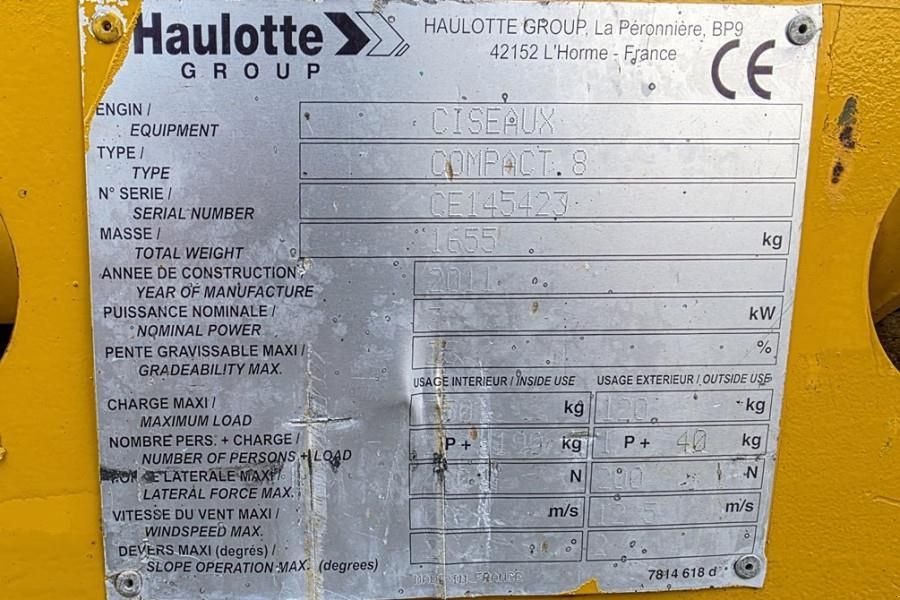 Teleskoparbeitsbühne za tip Haulotte Compact 8 Electric, 8.2m Working Height, 350kg Cap, Gebrauchtmaschine u Groenlo (Slika 8)