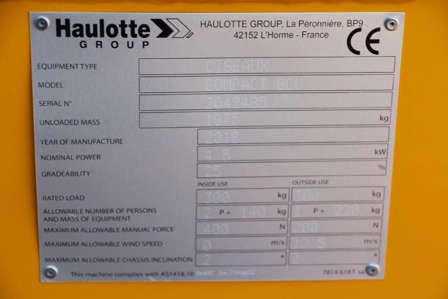 Teleskoparbeitsbühne tipa Haulotte Compact 8 Valid inspection, *Guarantee! Electric,, Gebrauchtmaschine u Groenlo (Slika 7)