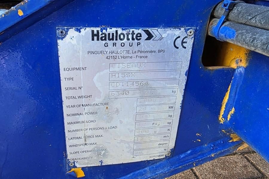 Teleskoparbeitsbühne a típus Haulotte H15SX As-Is, Diesel, 4x4 Drive 15 Working Height,, Gebrauchtmaschine ekkor: Groenlo (Kép 7)