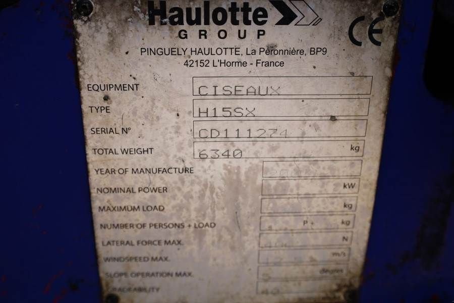 Teleskoparbeitsbühne типа Haulotte H15SX Diesel, 4x4 Drive 15 Working Height, 500kg C, Gebrauchtmaschine в Groenlo (Фотография 8)