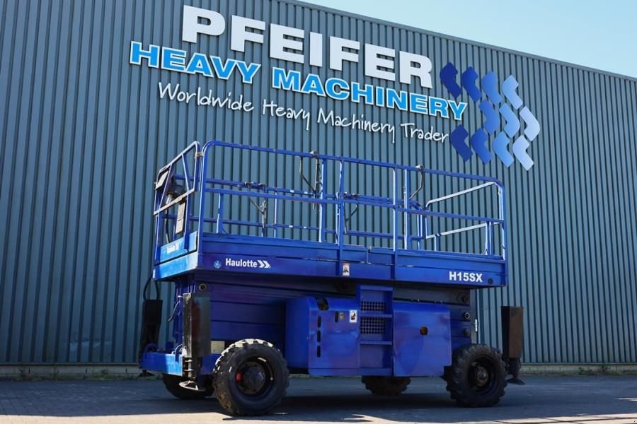 Teleskoparbeitsbühne of the type Haulotte H15SX Diesel, 4x4 Drive 15 Working Height, 500kg C, Gebrauchtmaschine in Groenlo (Picture 1)
