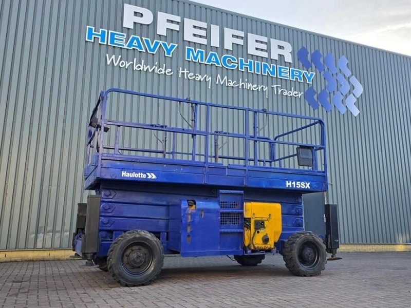 Teleskoparbeitsbühne typu Haulotte H15SX Diesel, 4x4 Drive, 15 Working Height, 500kg, Gebrauchtmaschine v Groenlo