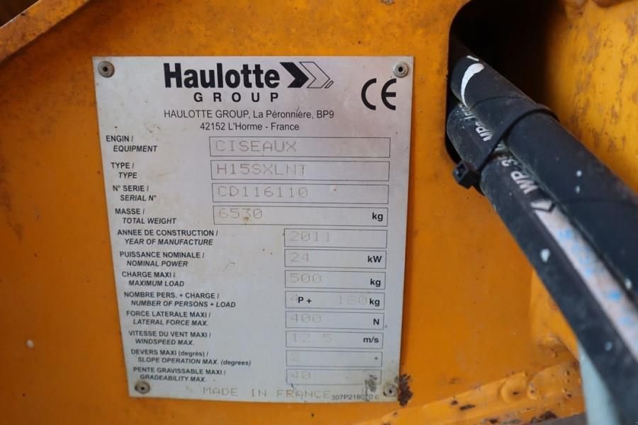 Teleskoparbeitsbühne tip Haulotte H15SXL Diesel, 4x4 Drive, 15m Working Height, 500k, Gebrauchtmaschine in Groenlo (Poză 7)
