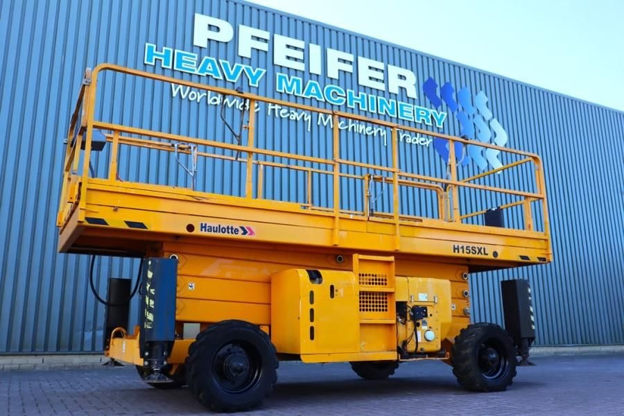 Teleskoparbeitsbühne tip Haulotte H15SXL Diesel, 4x4 Drive, 15m Working Height, 500k, Gebrauchtmaschine in Groenlo (Poză 1)