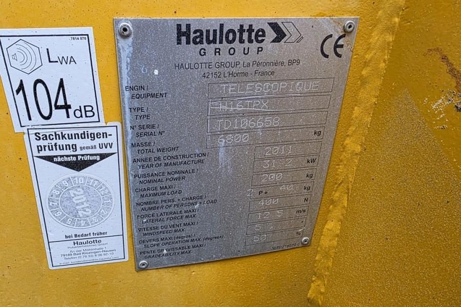 Teleskoparbeitsbühne of the type Haulotte H16TPX As-Is, Diesel, 4x4 Drive, 16m Working Heigh, Gebrauchtmaschine in Groenlo (Picture 8)