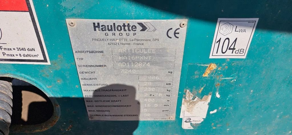 Teleskoparbeitsbühne des Typs Haulotte HA 16 px, Gebrauchtmaschine in Scharsterbrug (Bild 11)