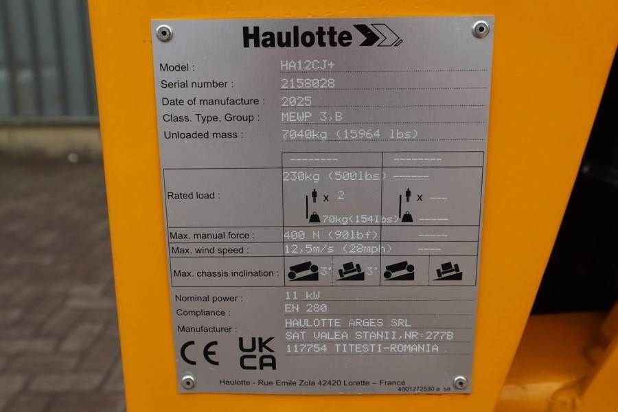 Teleskoparbeitsbühne des Typs Haulotte HA12CJ+ Guarantee! Electric, 12 m Working Height,, Gebrauchtmaschine in Groenlo (Bild 7)
