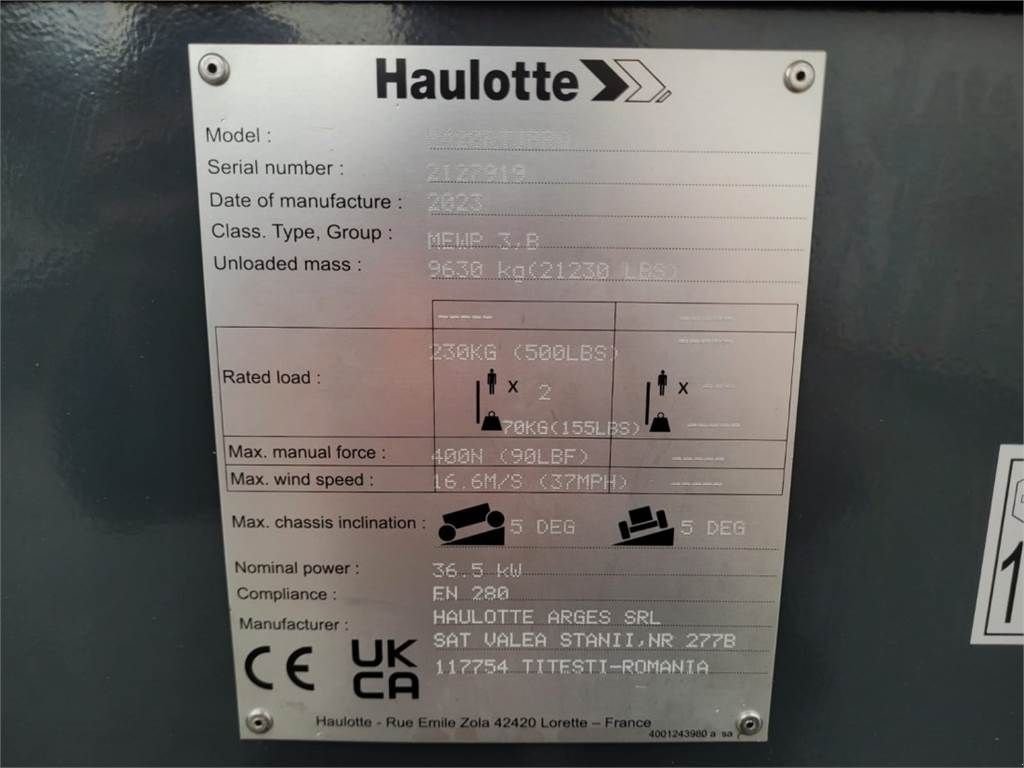 Teleskoparbeitsbühne des Typs Haulotte HA20RTJ PRO Valid inspection, *Guarantee! 20.6 m W, Gebrauchtmaschine in Groenlo (Bild 7)