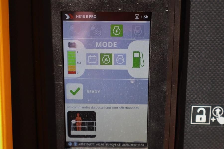 Teleskoparbeitsbühne typu Haulotte HS18EPRO Valid Inspection, Full Electric 4x4 Drive, Gebrauchtmaschine v Groenlo (Obrázek 4)