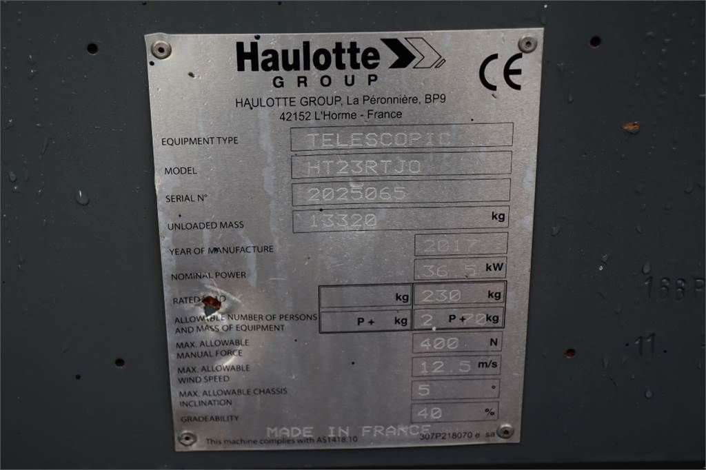 Teleskoparbeitsbühne des Typs Haulotte HT23RTJO Valid inspection, *Guarantee! 4x4 Drive,, Gebrauchtmaschine in Groenlo (Bild 7)