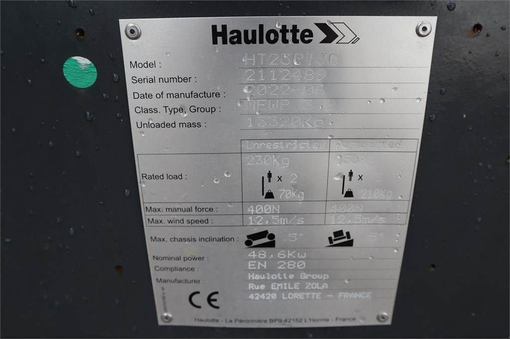 Teleskoparbeitsbühne типа Haulotte HT23RTJO Valid Inspection, *Guarantee! Diesel, 4x4, Gebrauchtmaschine в Groenlo (Фотография 7)