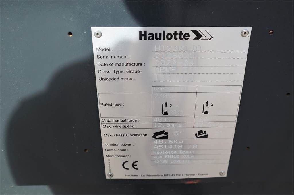 Teleskoparbeitsbühne des Typs Haulotte HT23RTJO Valid Inspection, *Guarantee! Diesel, 4x4, Gebrauchtmaschine in Groenlo (Bild 7)