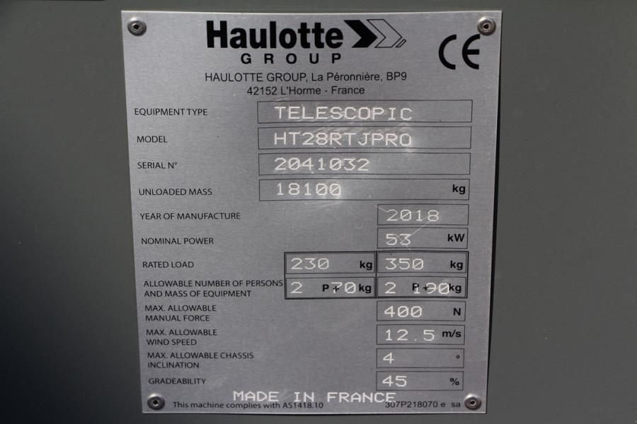 Teleskoparbeitsbühne of the type Haulotte HT28RTJ Pro Diesel, 4x4 Drive, 27.9 m Working Heig, Gebrauchtmaschine in Groenlo (Picture 7)