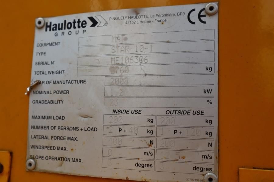 Teleskoparbeitsbühne типа Haulotte STAR 10 As-Is, Electric, 10m Working Height, 3m Re, Gebrauchtmaschine в Groenlo (Фотография 7)