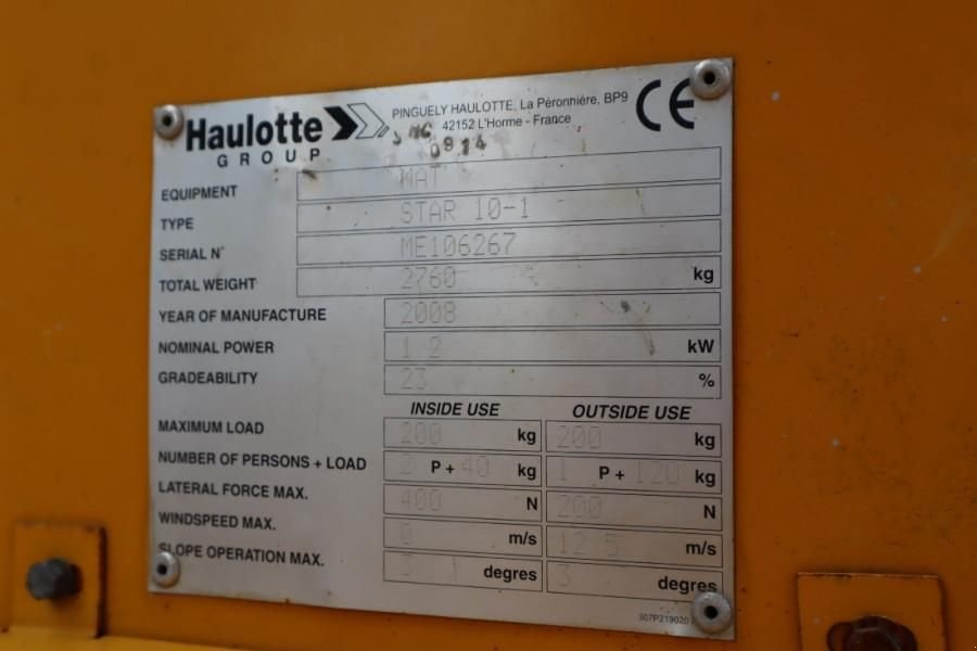 Teleskoparbeitsbühne του τύπου Haulotte STAR 10 As-Is, Electric, 10m Working Height, 3m Re, Gebrauchtmaschine σε Groenlo (Φωτογραφία 7)