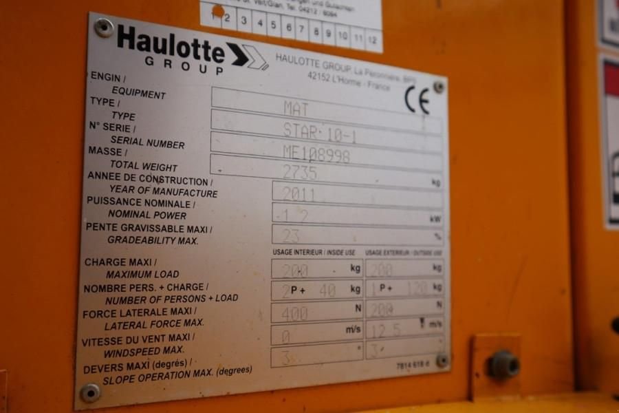 Teleskoparbeitsbühne tipa Haulotte STAR 10 Electric, 10m Working Height, 3m Reach, 20, Gebrauchtmaschine u Groenlo (Slika 7)