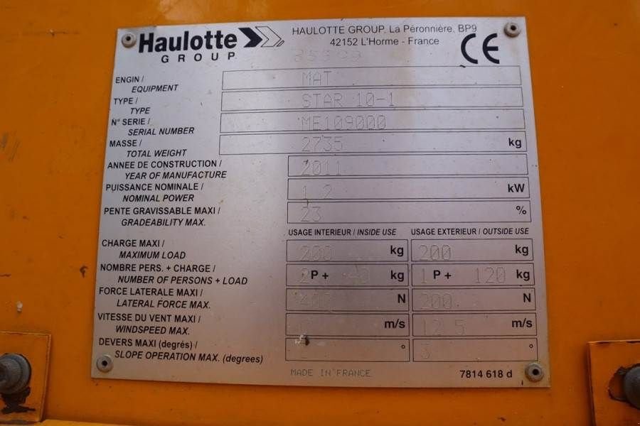 Teleskoparbeitsbühne des Typs Haulotte STAR 10 Electric, 10m Working Height, 3m Reach, 20, Gebrauchtmaschine in Groenlo (Bild 7)