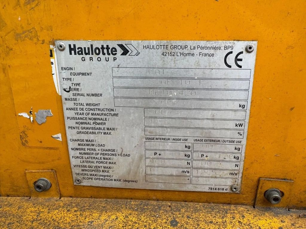 Teleskoparbeitsbühne tipa Haulotte Star 10 Hoogwerker Masthoogwerker, Gebrauchtmaschine u Hedel (Slika 5)