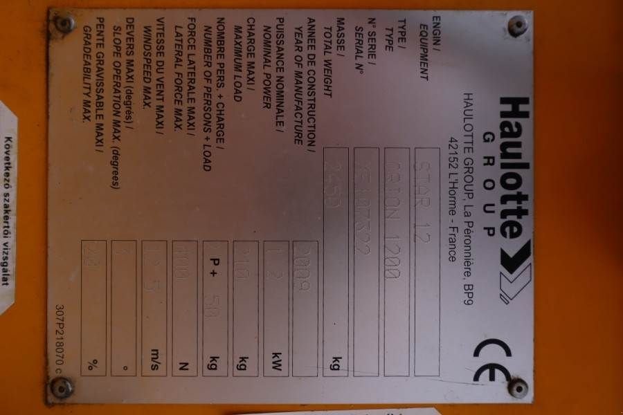 Teleskoparbeitsbühne des Typs Haulotte STAR 12 Electric, 12m Working Height, 3m Reach, 21, Gebrauchtmaschine in Groenlo (Bild 7)