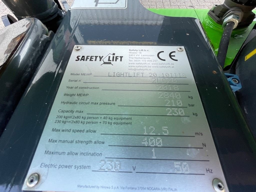 Teleskoparbeitsbühne типа Hinowa Lightlift 20.10 IIIS SOLD, Gebrauchtmaschine в WIJCHEN (Фотография 3)