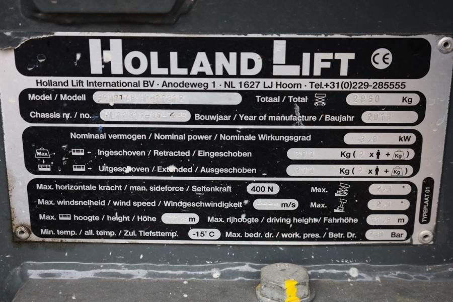 Teleskoparbeitsbühne des Typs Holland Lift Ecostar HL-11812 Electric, 14m Working Height, 300, Gebrauchtmaschine in Groenlo (Bild 7)
