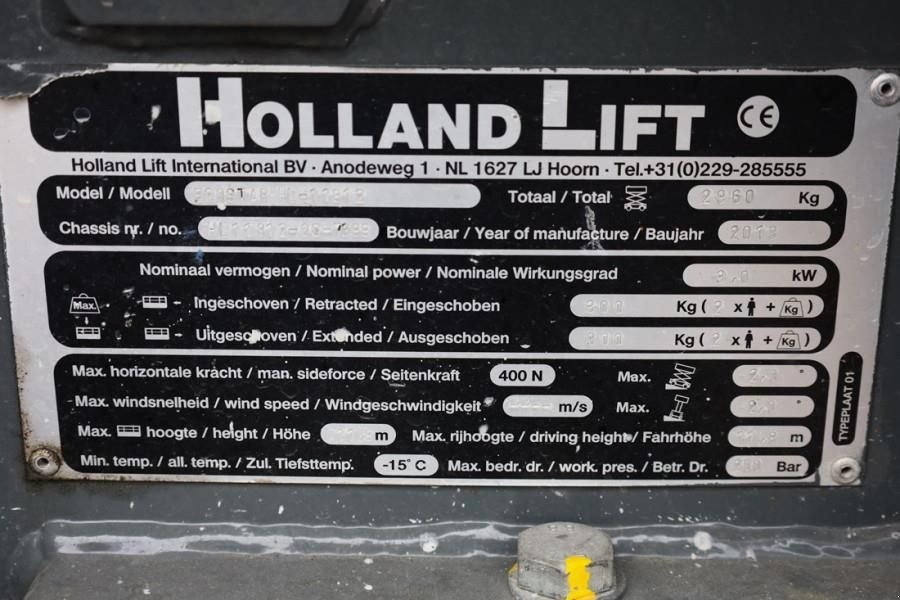 Teleskoparbeitsbühne tip Holland Lift Ecostar HL-11812 Electric, 14m Working Height, 300, Gebrauchtmaschine in Groenlo (Poză 7)