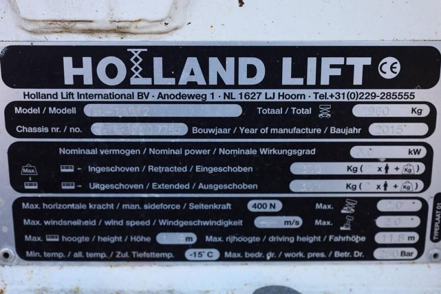 Teleskoparbeitsbühne типа Holland Lift Ecostar HL-11812 Electric, 14m Working Height, 300, Gebrauchtmaschine в Groenlo (Фотография 7)
