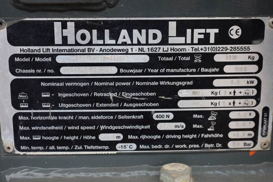 Teleskoparbeitsbühne des Typs Holland Lift Ecostar HL-11816 Electric, 14m Working Height, 300, Gebrauchtmaschine in Groenlo (Bild 7)