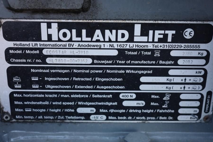 Teleskoparbeitsbühne tip Holland Lift Ecostar HL-7810 Electric, 10m Working Height, 450k, Gebrauchtmaschine in Groenlo (Poză 7)